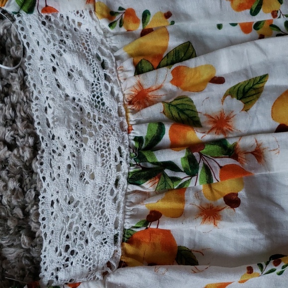 Atelier Nicole Miller Cashew Fruit Print Boho Tunic Top. NWOT - Picture 11 of 16